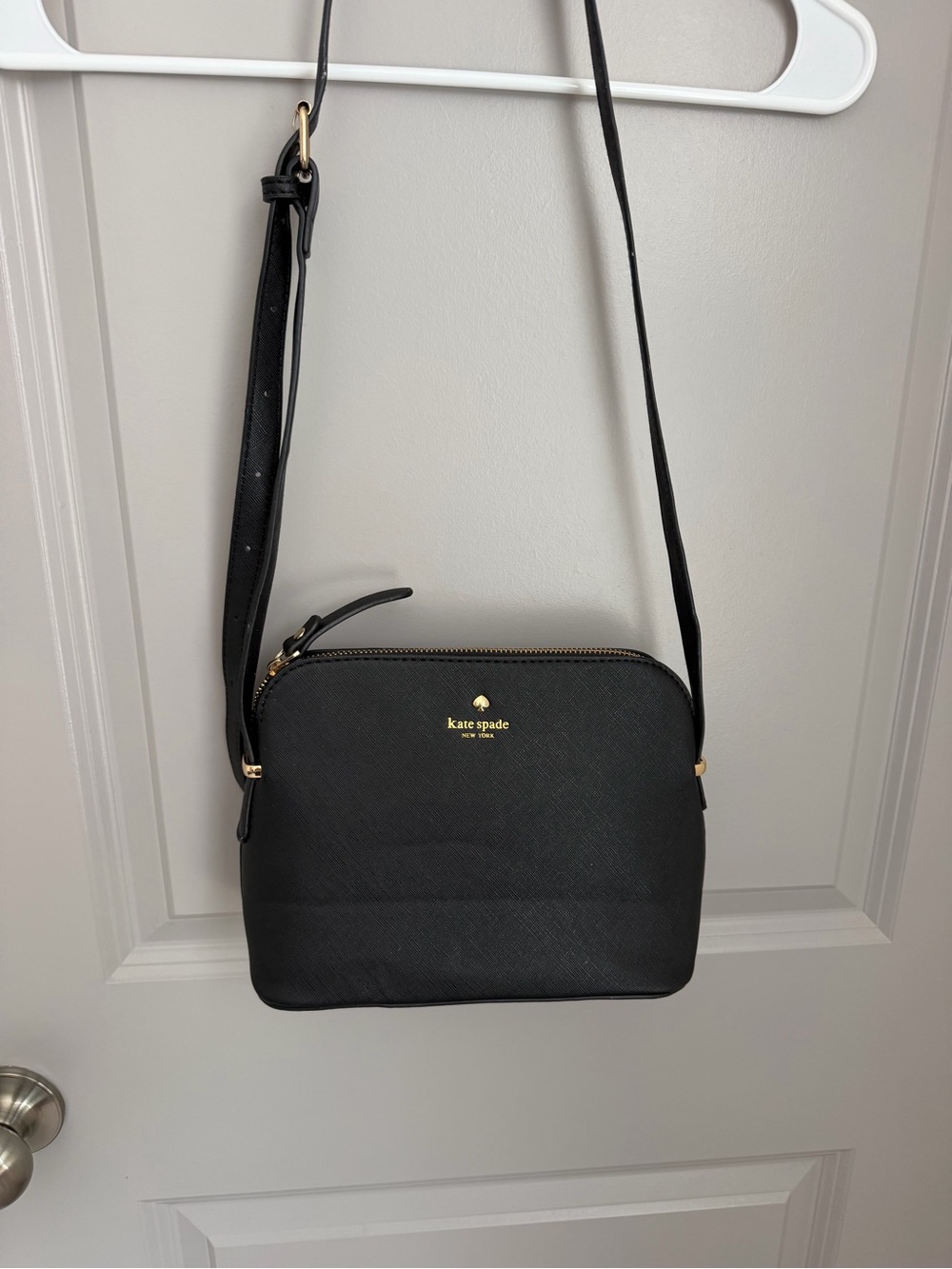Kate Spade Black Saffiano Crossbody Bag